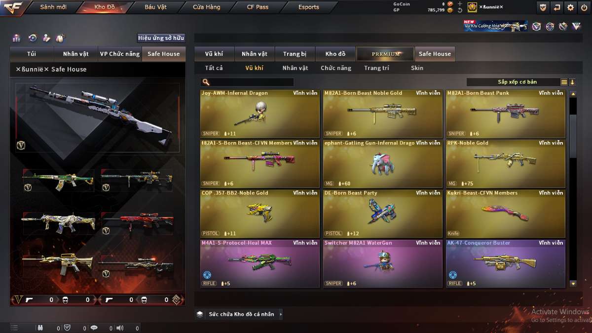 shop acc cf uy tin gia re